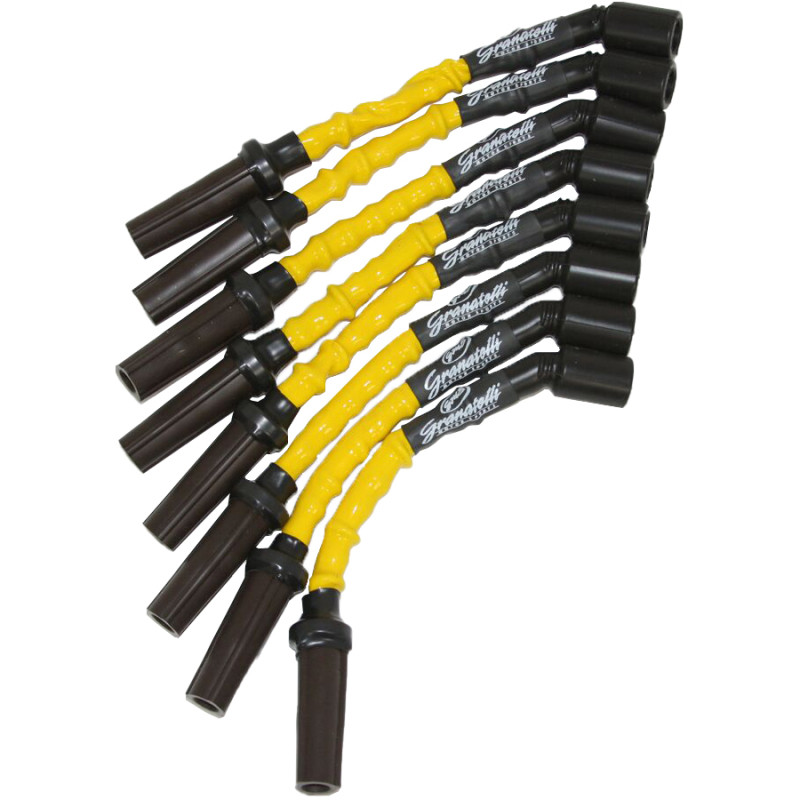 Granatelli 99-23 GM Truck/SUV V8 (Excl 8.1L) Hi-Perf Coil-Near-Plug Conn Kit w/9in Lead/Ylw Jacket - 28-1629HTY