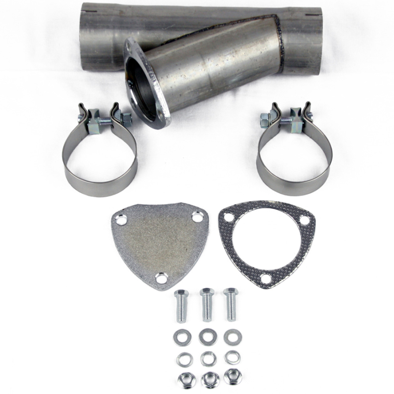 Granatelli 4.0in Aluminized Mild Steel Manual Exhaust Cutout w/Slip Fit/Band Clamp - 304540
