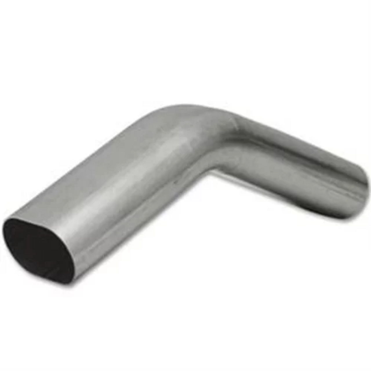 Granatelli 3in Oval Stainless Steel Vertical Radius 45 Deg bend 4.5in Bend Radius Tubing - 313538
