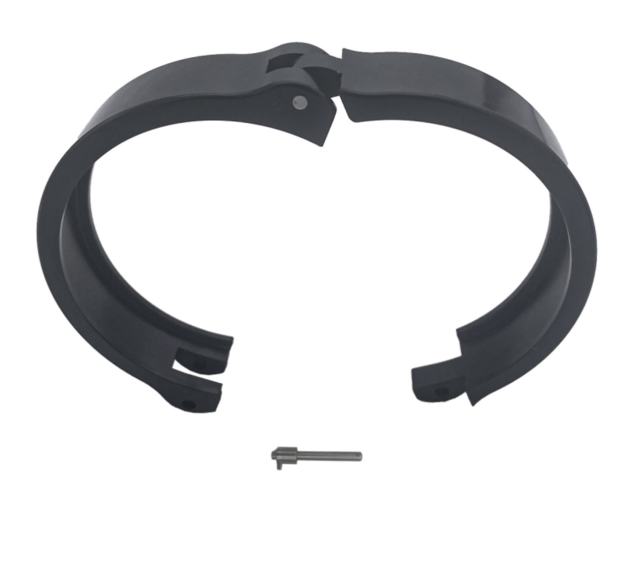 Granatelli 4.0in Dual Seal Clamshell Clamp - Aluminum Black - 318540CS