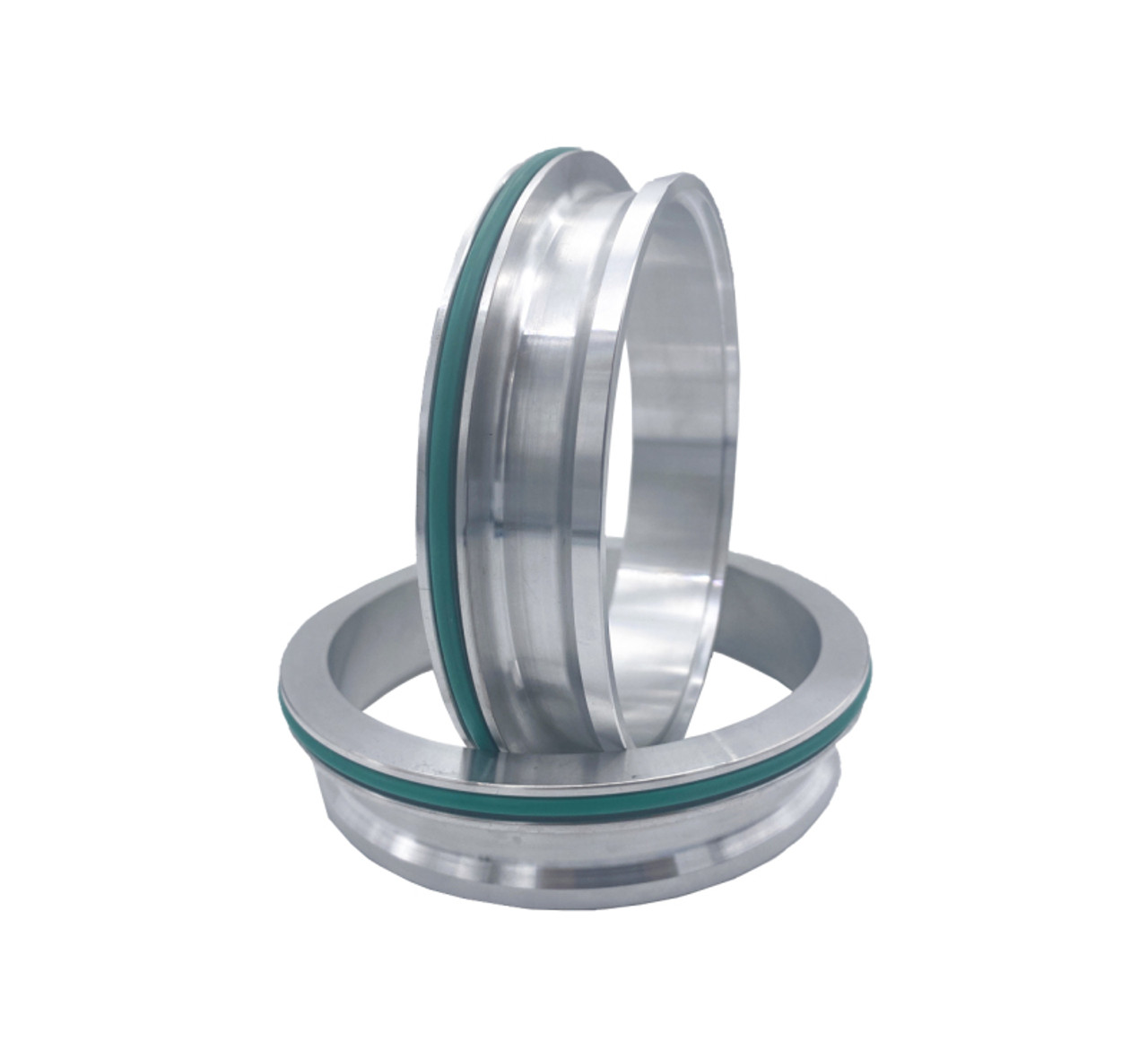 Granatelli Aluminum Dual Seal Clamp 4.0in Weld-on Ferrule Set - 318540F