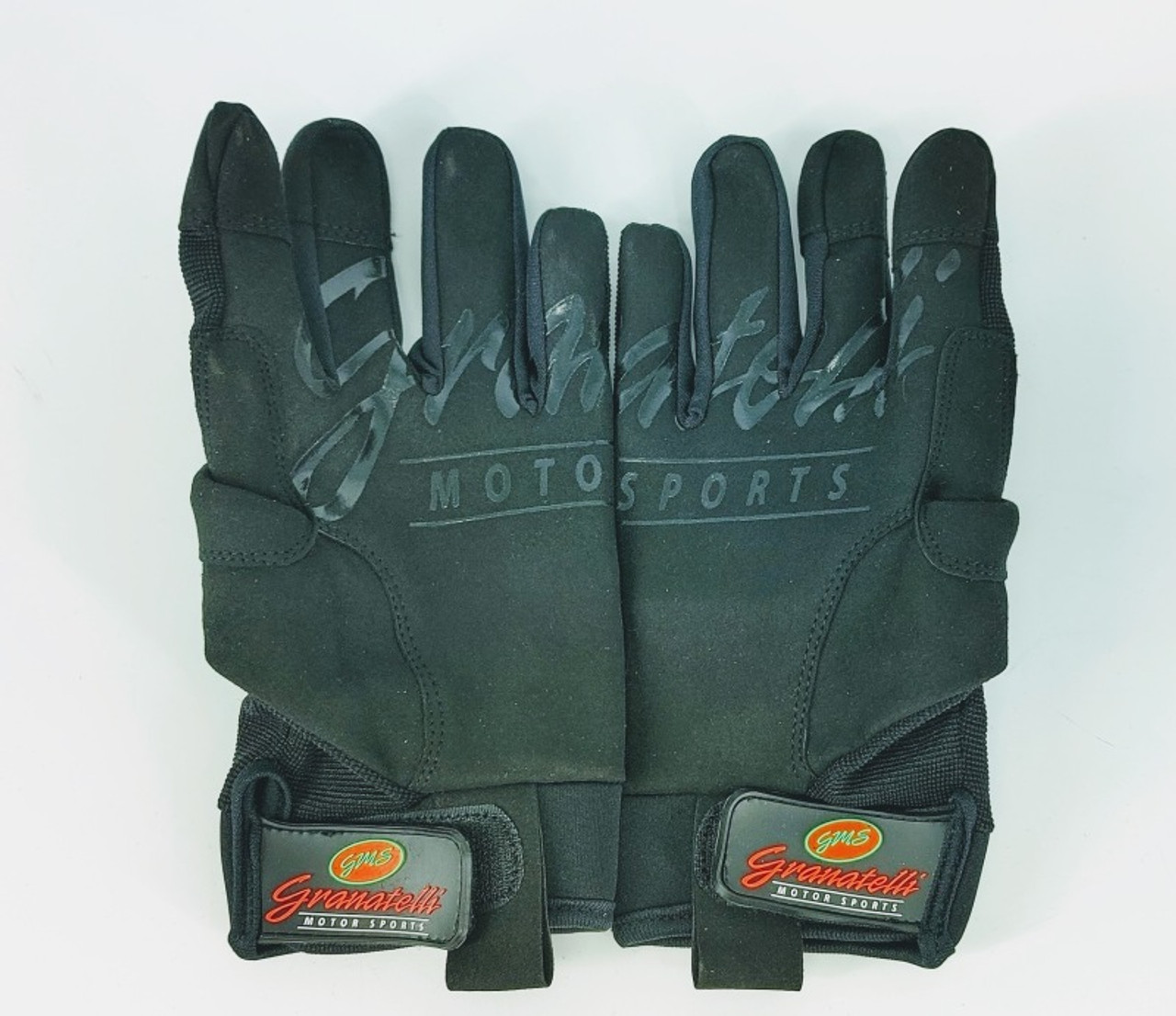 Granatelli Large Mechanics Work Gloves - Black w/Touch Screen Finger Tips & Granatelli Logo - 706531