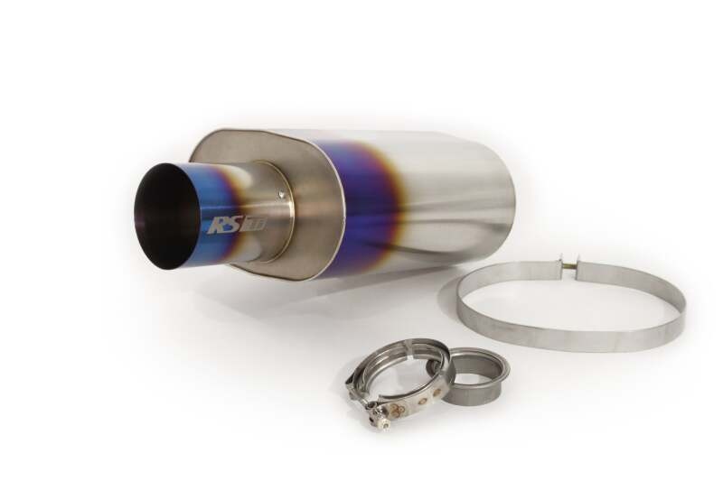 GReddy - Universal Titanium Oval Muffler 2.5in ID Muffler Inlet - 11003525 Photo - Primary