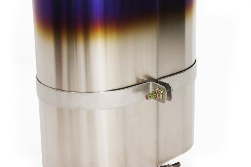 GReddy - Universal Titanium Oval Muffler 2.5in ID Muffler Inlet - 11003525 Photo - Close Up