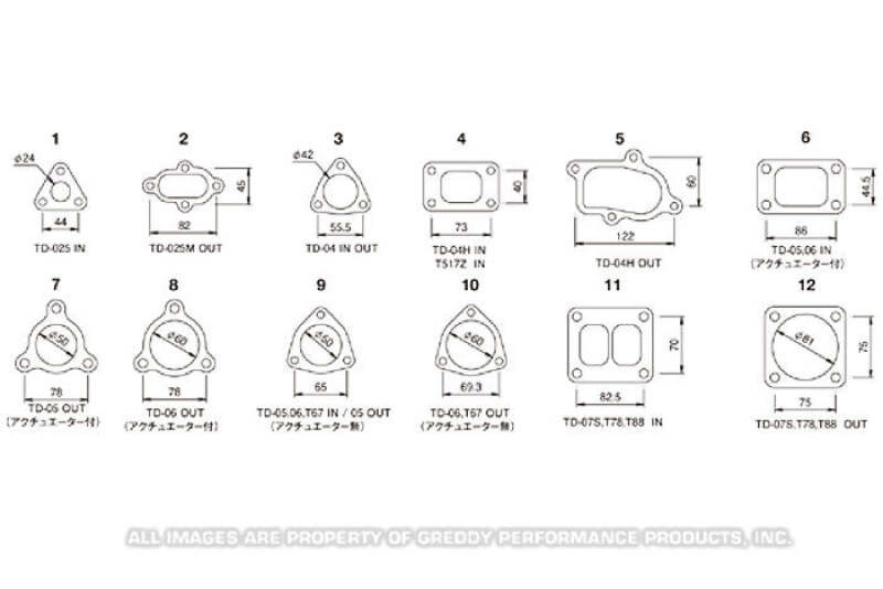 GReddy TD06 Turbo Outlet Gasket - 11900141 Photo - Primary