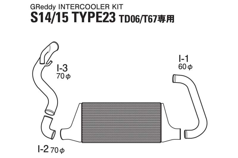 GReddy Nissan 240SX Trust Intercooler T-23F S14/S15 - 12020205 Photo - Close Up