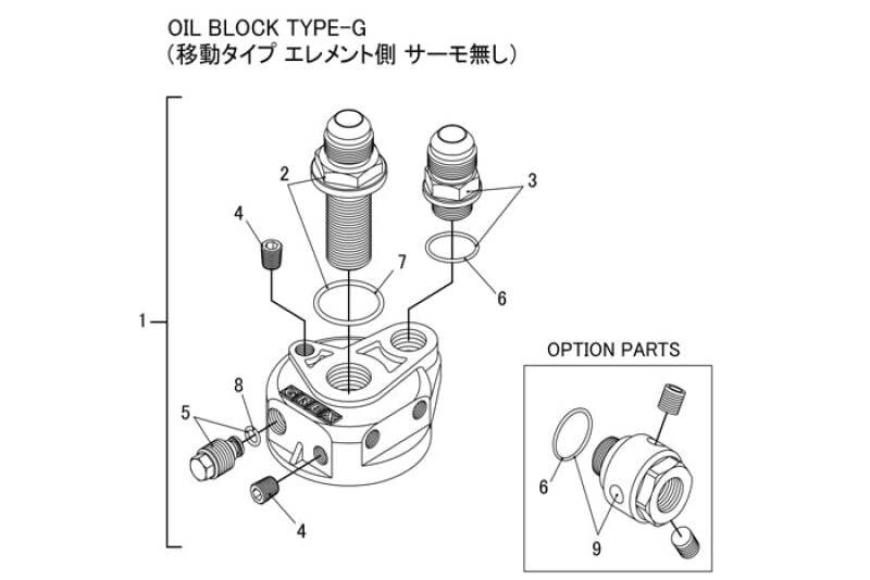 GReddy TYPE-G OIL FILTER RELOCATION BLOCK USES M20xP1.5 FILTER 10AN - 12401183 Photo - Close Up