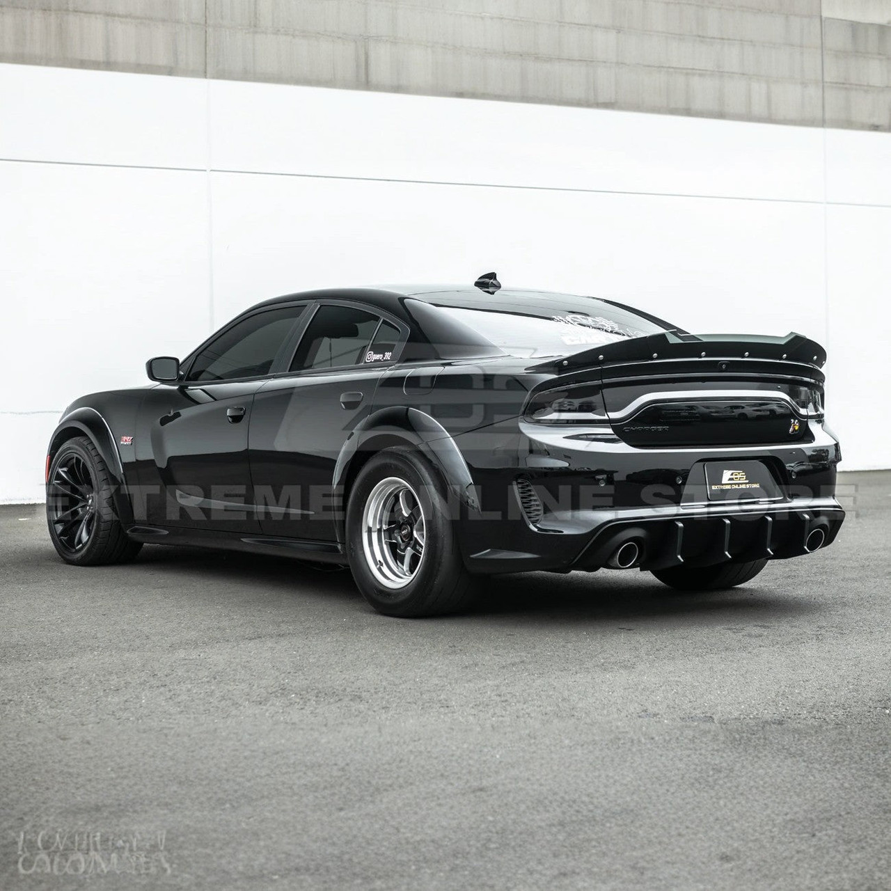 EOS Rear Diffuser Lip - Matte Black - 2020+ Dodge Charger Widebody