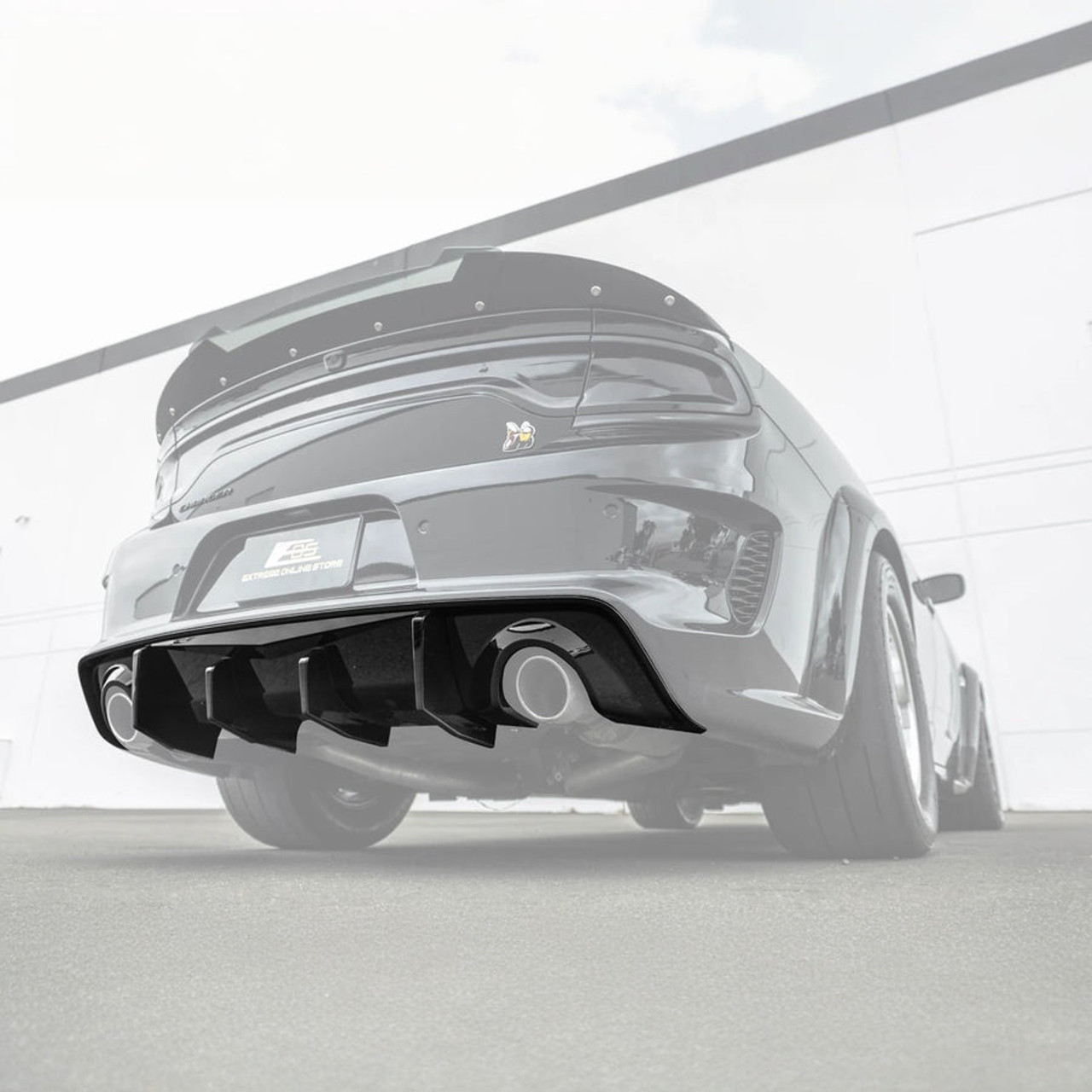 EOS Rear Diffuser Lip - Gloss Black - 2020+ Dodge Charger 