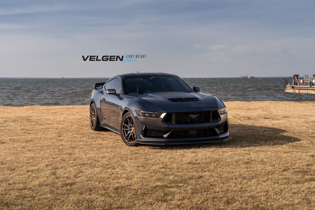 Velgen VF5 Wheel Kit 19x10 / 19x11 Gloss Black - 2015-2024 Ford Mustang S550 / S650