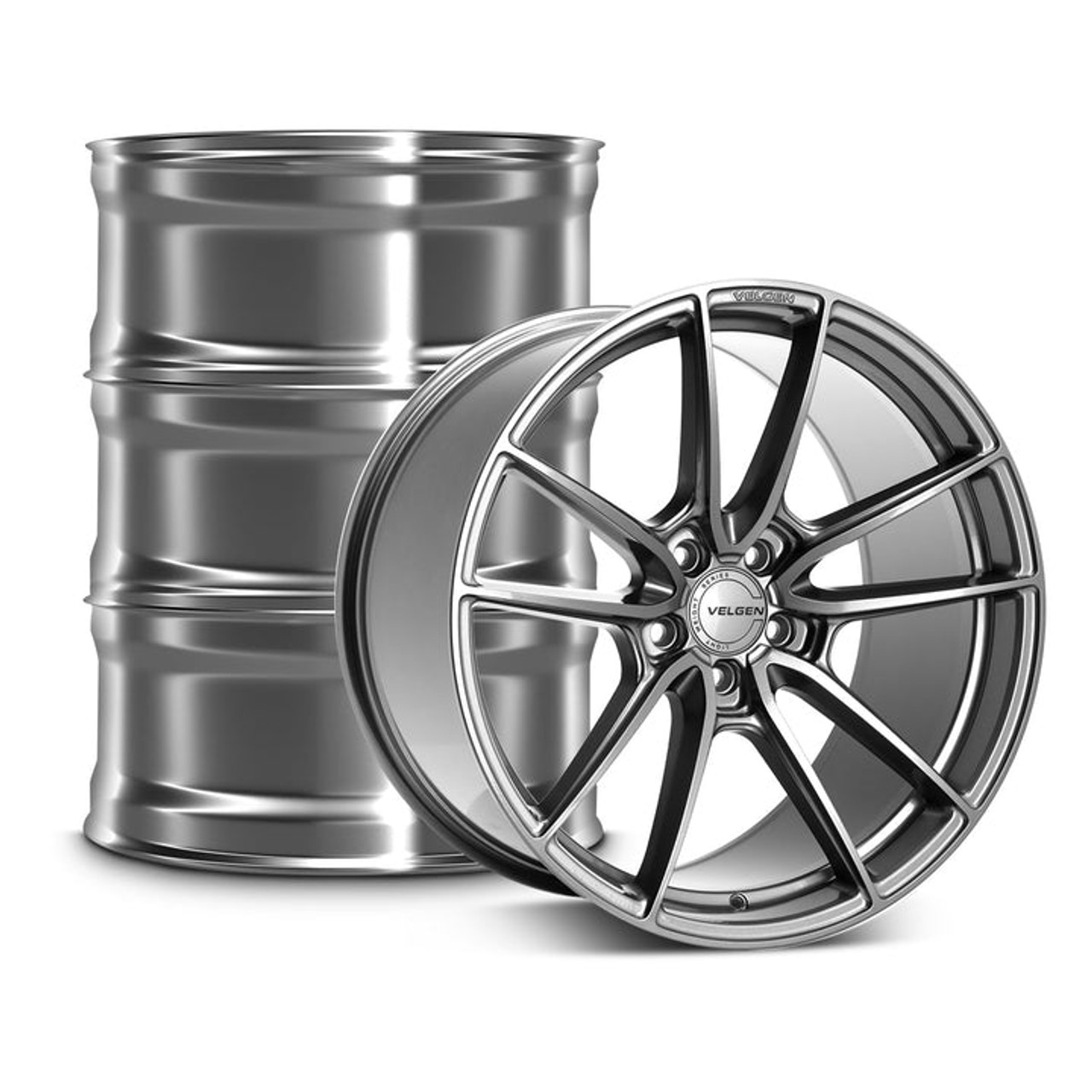 Velgen VF5 Wheel Kit 20x10 / 20x11 Gloss Gunmetal - 2015-2024 Ford Mustang S550 / S650