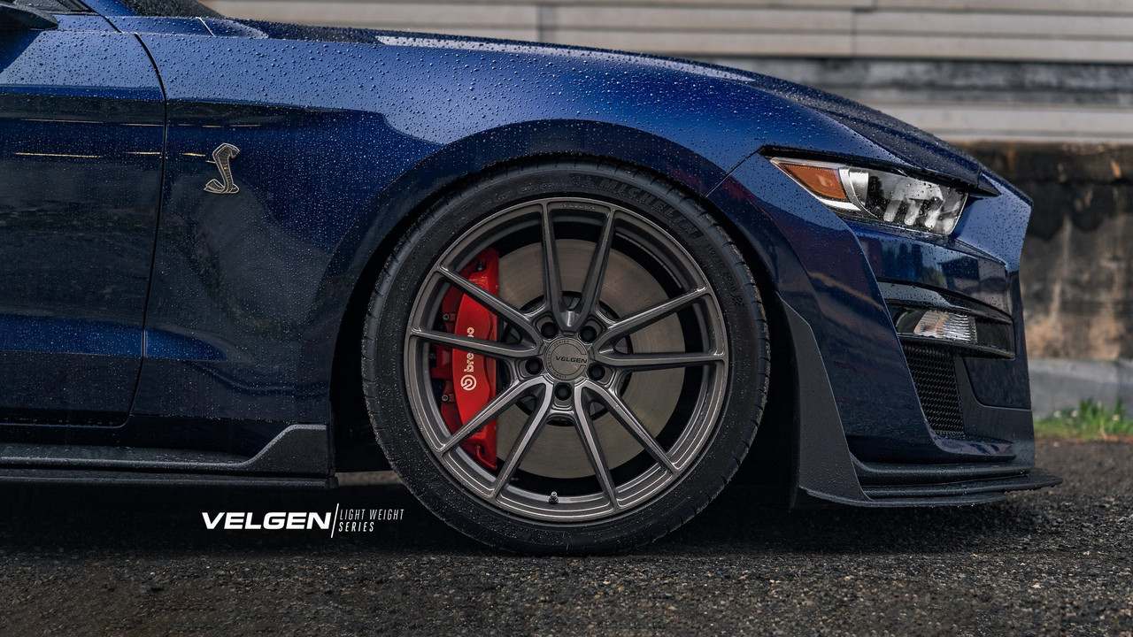 Velgen VF5 Wheel Kit 20x11 / 20x11.5 Gloss Gunmetal - 2020-2023 Ford Mustang S550 GT500