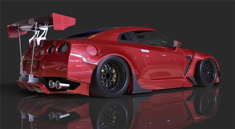 GReddy 09+ Nissan GT-R R35 Rocket Bunny GT-Wing (Rods) - 17020649 Photo - Primary