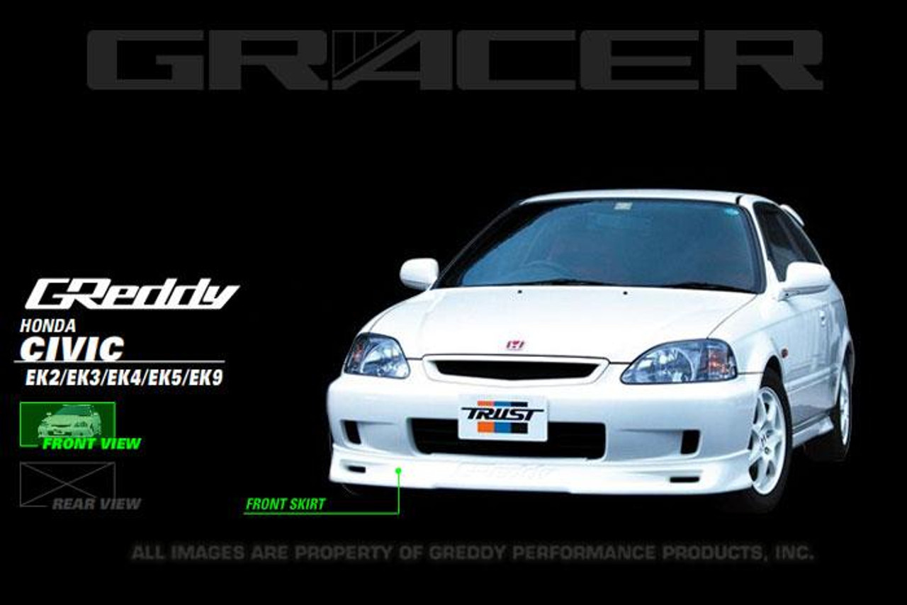 GReddy 99-00 Honda Civic Si Front Lip Spoiler - 17050042 Photo - Primary