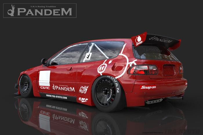 GReddy 92-95 Honda Civic EG Hatchback Pandem Rocket Bunny Side Skirts - 17050113 Photo - Primary