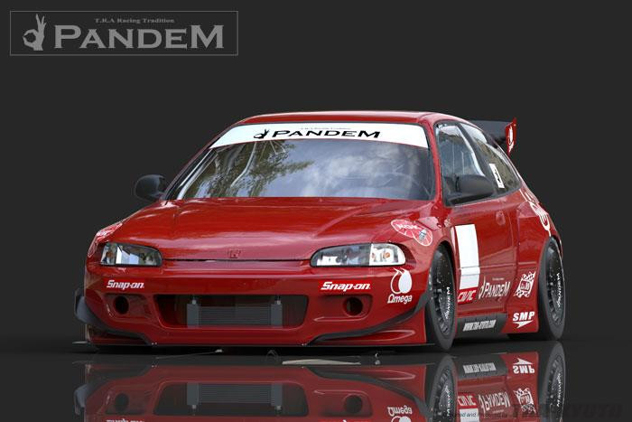 GReddy 92-95 Honda Civic EG Hatchback Pandem Rocket Bunny Side Skirts - 17050113 Photo - Primary