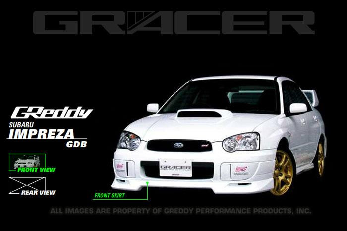 GReddy 04+ WRX & STi Fiberglass Front Lip Spoiler - 17060023 Photo - Primary