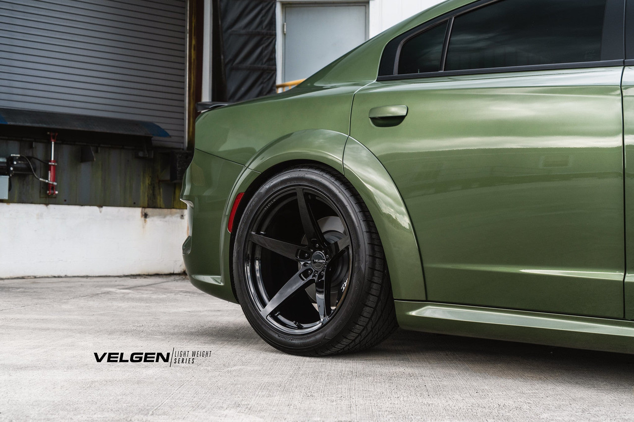 Velgen Classic 5 Wheel Kit 20x11 / 20x11 Brushed Titanium - Dodge