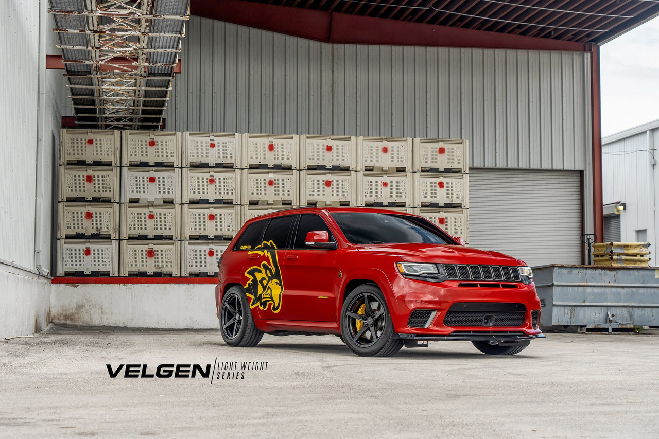 Velgen Classic 5 Wheel Kit 22x10.5 Satin Black - Dodge Durango / Jeep Grand Cherokee / Trackhawk