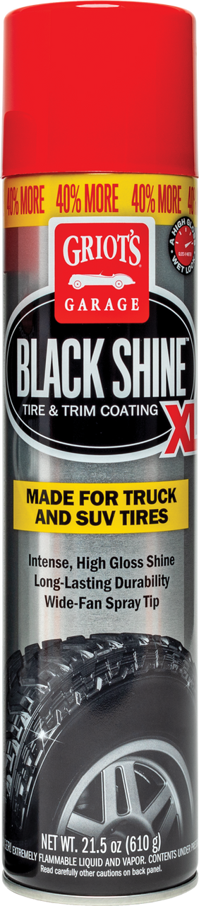 Griots Garage Black Shine Tire and Trim Coating XL - 21.5oz (Aerosol) - 10850