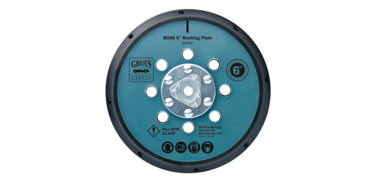 Griots Garage BOSS 6in Backing Plate - BG6BP