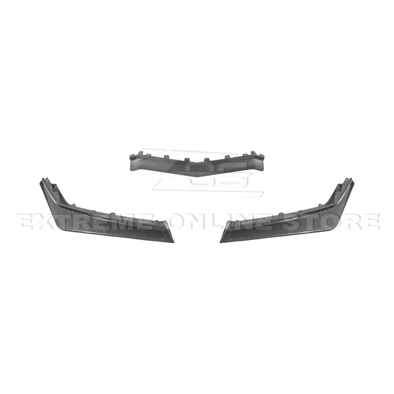 EOS Z07 Style Carbon Fiber Front Splitter - C8 Corvette Z06