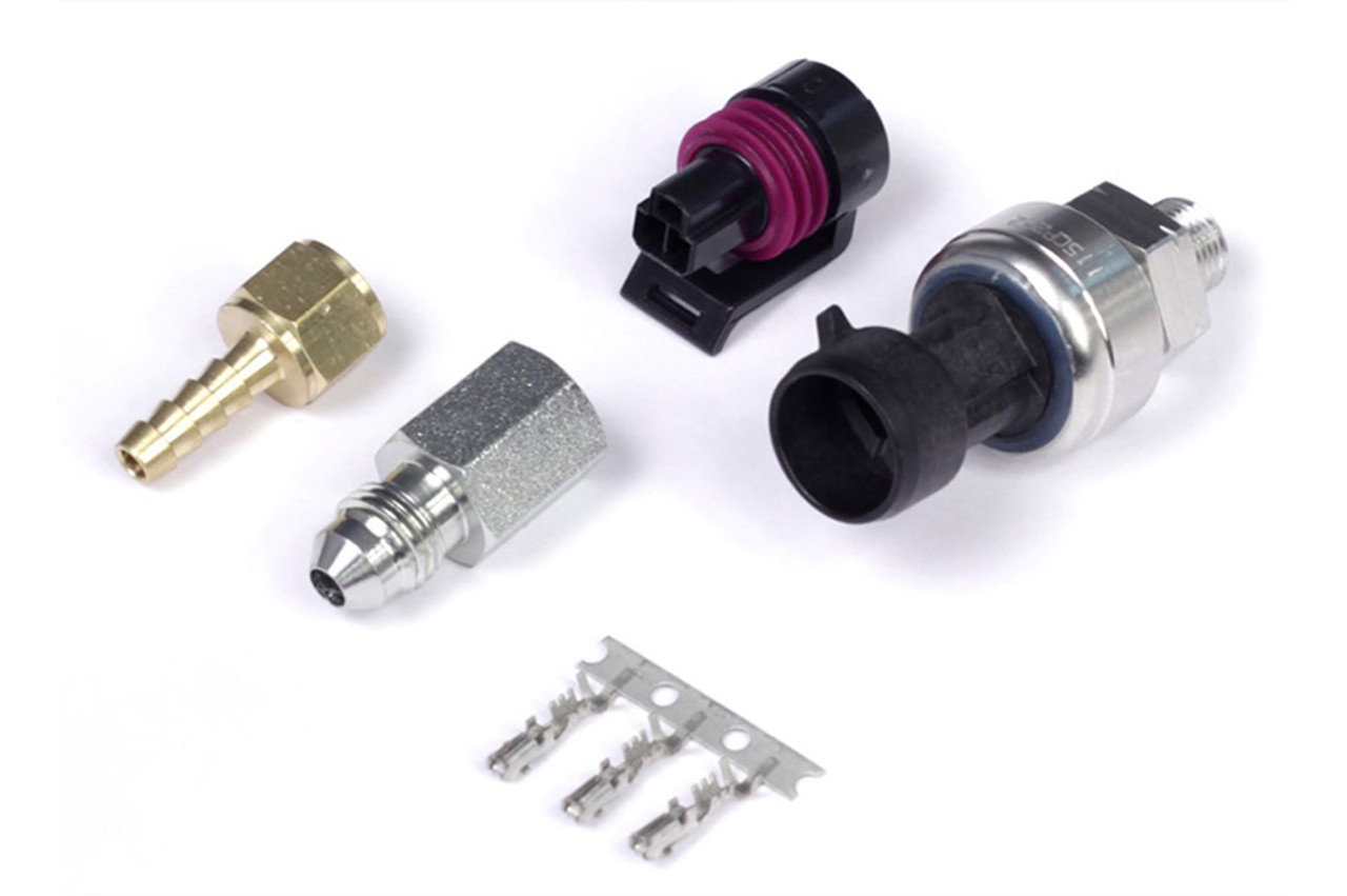 Haltech 7 Bar TI MAP Sensor 1/8 NPT w/Plug & Pins/-4 AN & 5mm Hosetail Adaptors - HT-010130