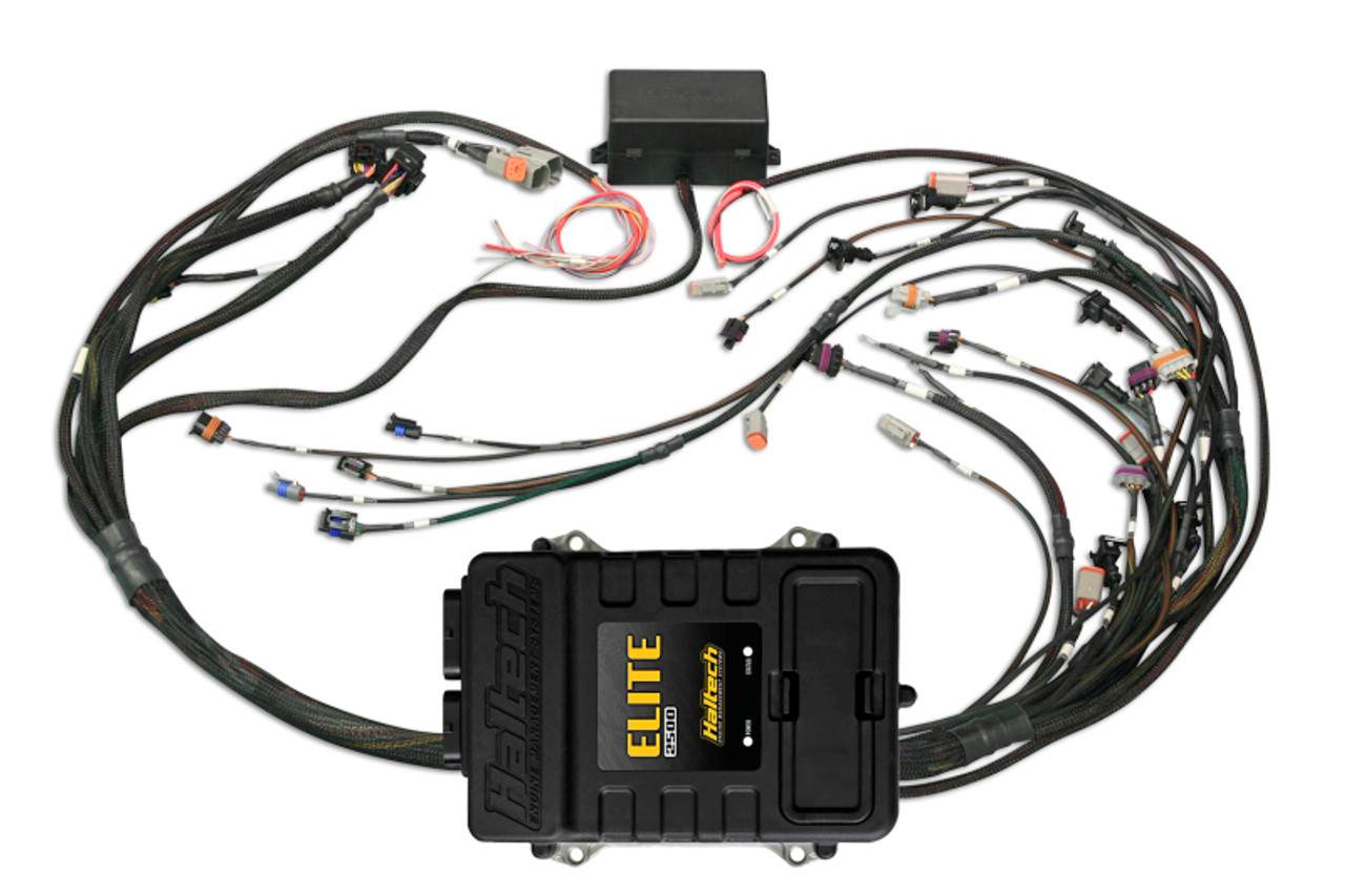 Haltech Elite 2500 Terminated Harness ECU Kit w/EV1 Injector Connectors - HT-151360