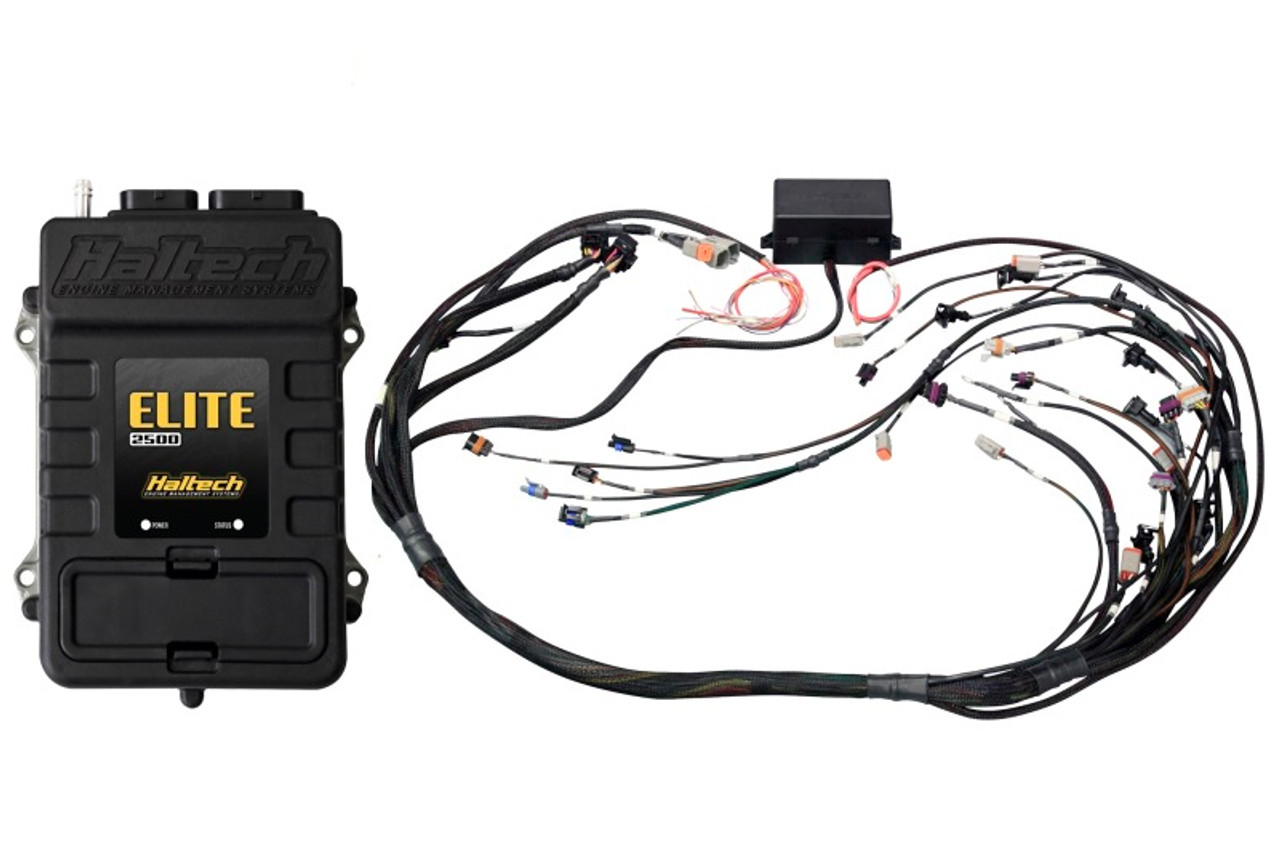 Haltech Elite 2500 Terminated Harness ECU Kit w/EV1 Injector Connectors - HT-151360