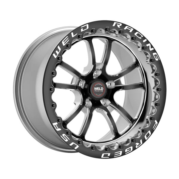 Weld Wheels S70 Black Beadlock 17x11 Rear Wheel - 05-13 C6 Corvette GS / Z06 - 14-19 C7 Corvette GS / Z06