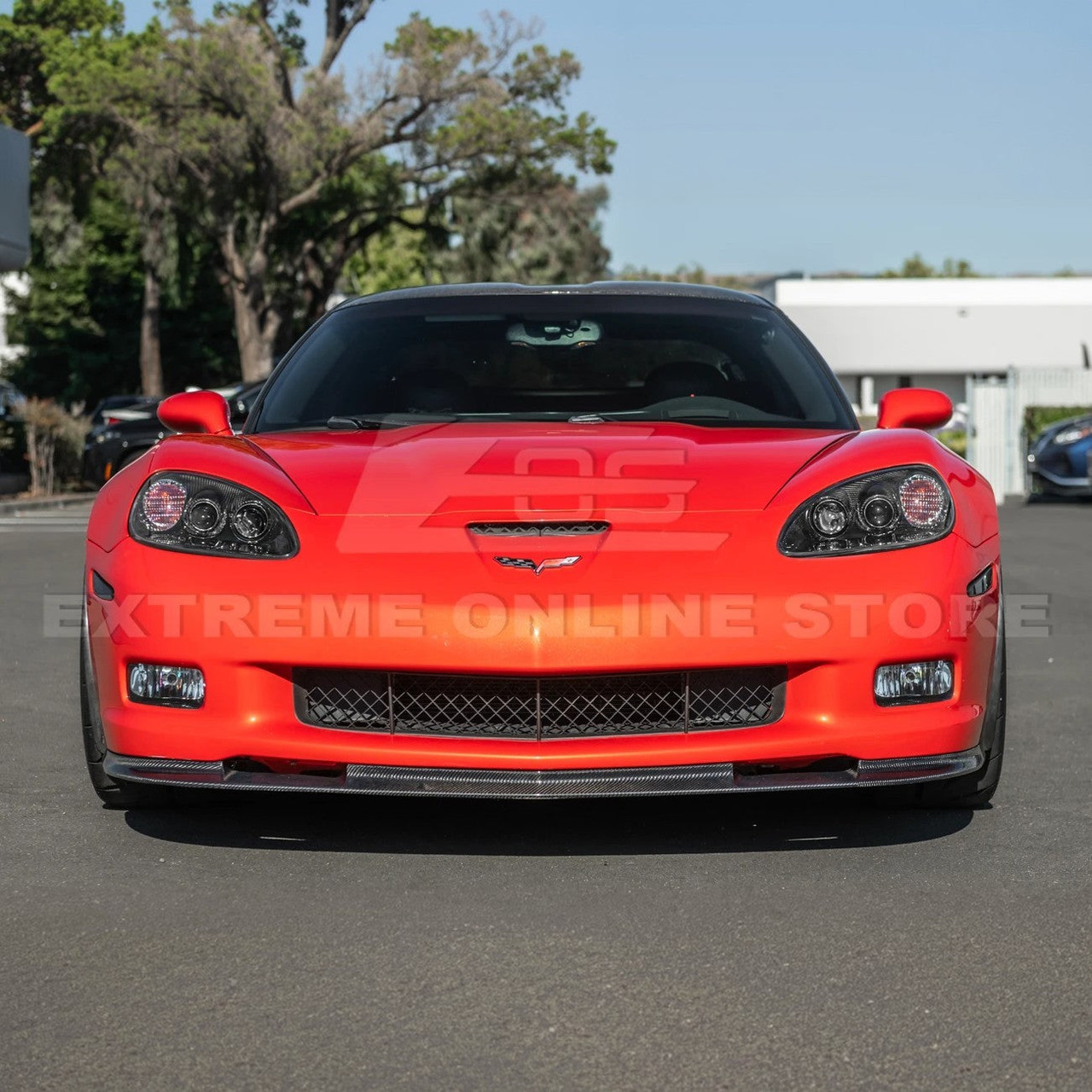 EOS HID Headlights - Carbon Fiber Housing - 05-13 C6 Corvette Base / GS / Z06 / ZR1 (LIGHT-1099-BKCF_VENT-1098-BKCF)