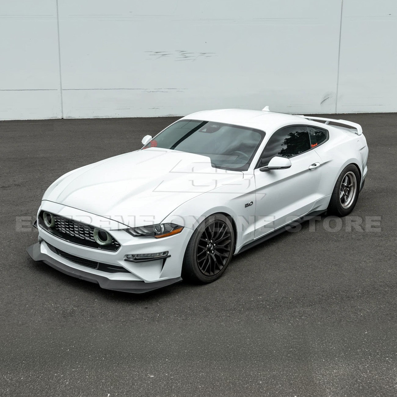 EOS Side Skirt Extension - Matte Black - 15-23 Ford Mustang S550