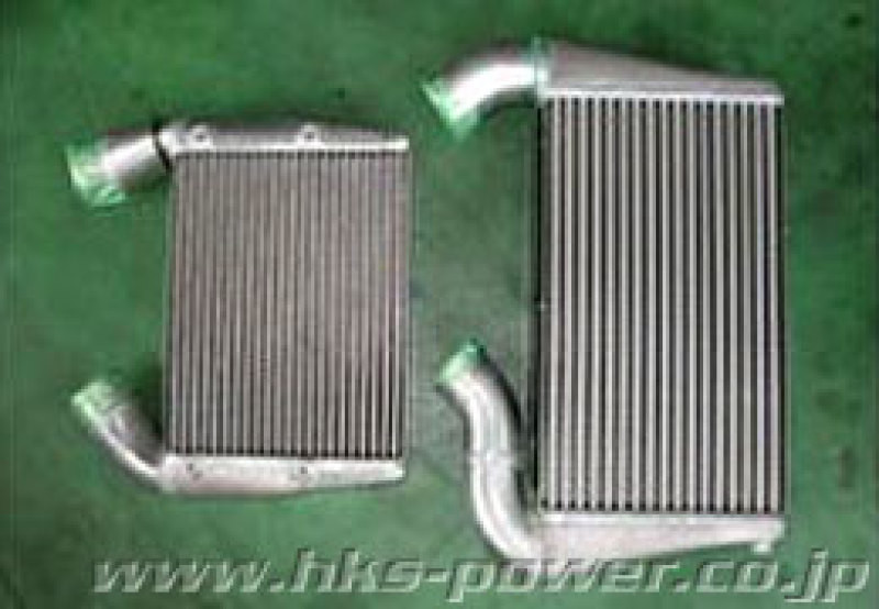 HKS 09 Nissan GTR R35 2 Core FMIC includes Carbon Air Duct and Full Piping Kits - 13001-AN013