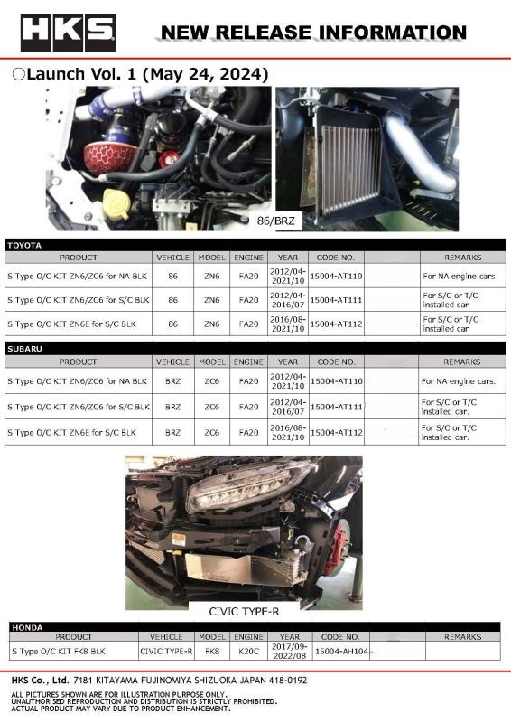 HKS R Type O/C KIT S15 BLK - 15004-AN119 Photo - Close Up