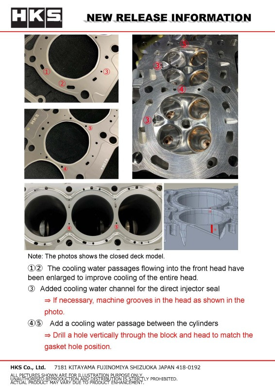 HKS Grommet Head Gasket Super Cooling ProG16E T 1.0 - 23002-AT008 Photo - Close Up