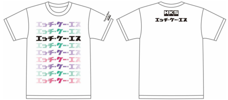 HKS T-SHIRT KATAKANA WHITE M - 51007-AK658