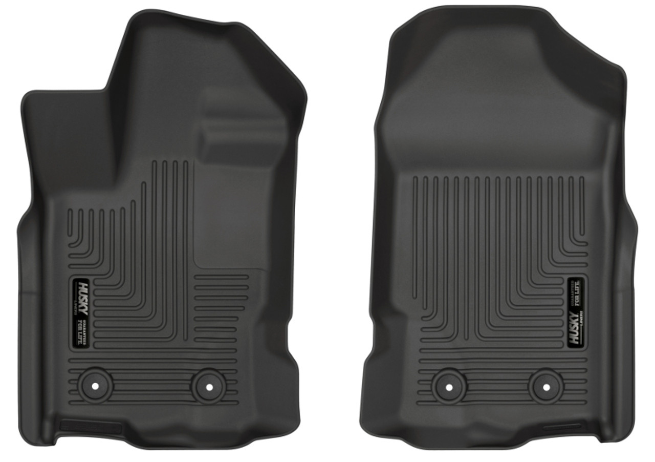 Husky Liners 2019 Ford Ranger SuperCrew Cab & SuperCab WeatherBeater Black Floor Liners - 13411