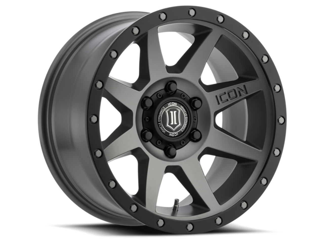 ICON Rebound 17x8.5 6x5.5 25mm Offset 5.75in BS 95.1mm Bore Titanium Wheel - 1817859057TT