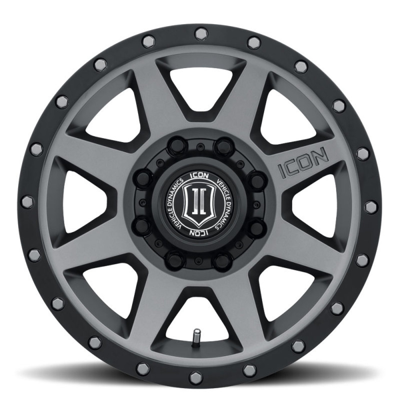 ICON Rebound HD 18x9 8x180 12mm Offset 5.5in BS 124.2mm Bore Titanium Wheel - 1818908955TT