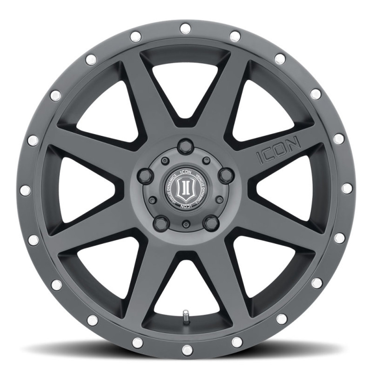 ICON Rebound 20x9 6x5.5 0mm Offset 5in BS Satin Black Wheel - 1820908350SB