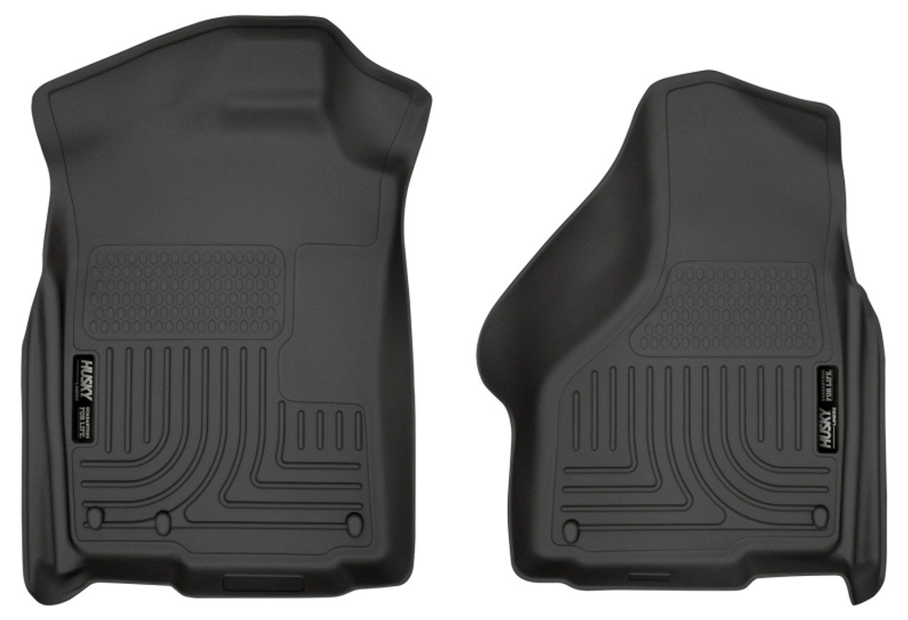 Husky Liners 03-12 Dodge Ram 1500/2500/3500 Series Regular/Quad Cab WeatherBeater Black Floor Liners - 18031
