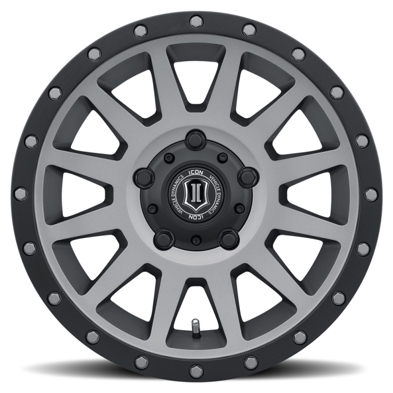 ICON Compression 17x8.5 5x150 25mm Offset 5.75in BS 110.1mm Bore Titanium Wheel - 2017855557TT