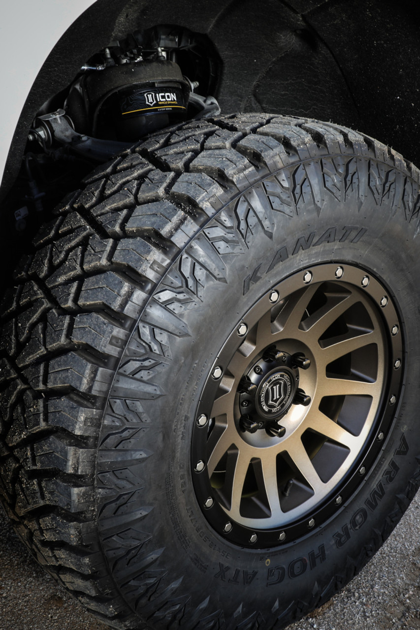 ICON Compression 17x8.5 6x5.5 0mm Offset 4.75in BS 106.1mm Bore Bronze Wheel - 2017858347BR