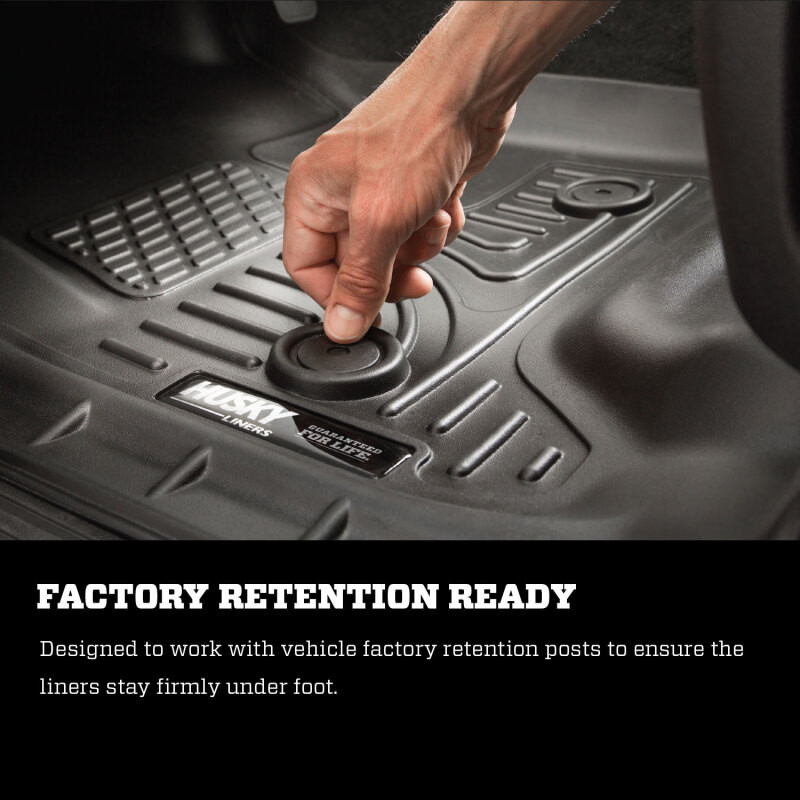 Husky Liners 15 Chevrolet Colorado Crew Cab WeatherBeater Black 2nd Seat Floor Liners - 19111