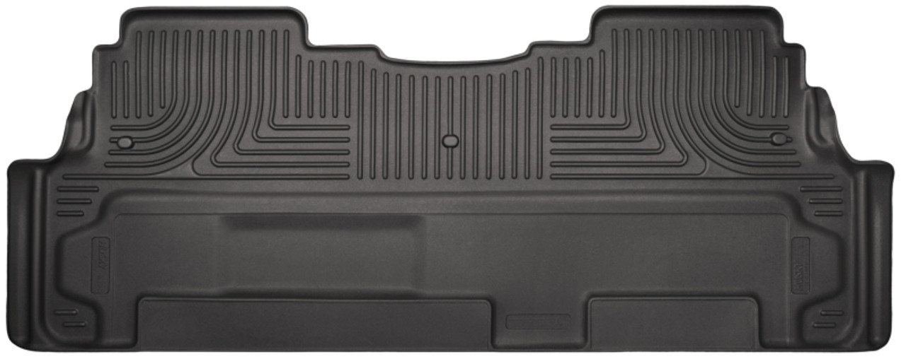 Husky Liners 09-15 Buick Enclave/Chevy Traverse/GMC Acadia WeatherBeater 2nd Row Black Floor Liners - 19171