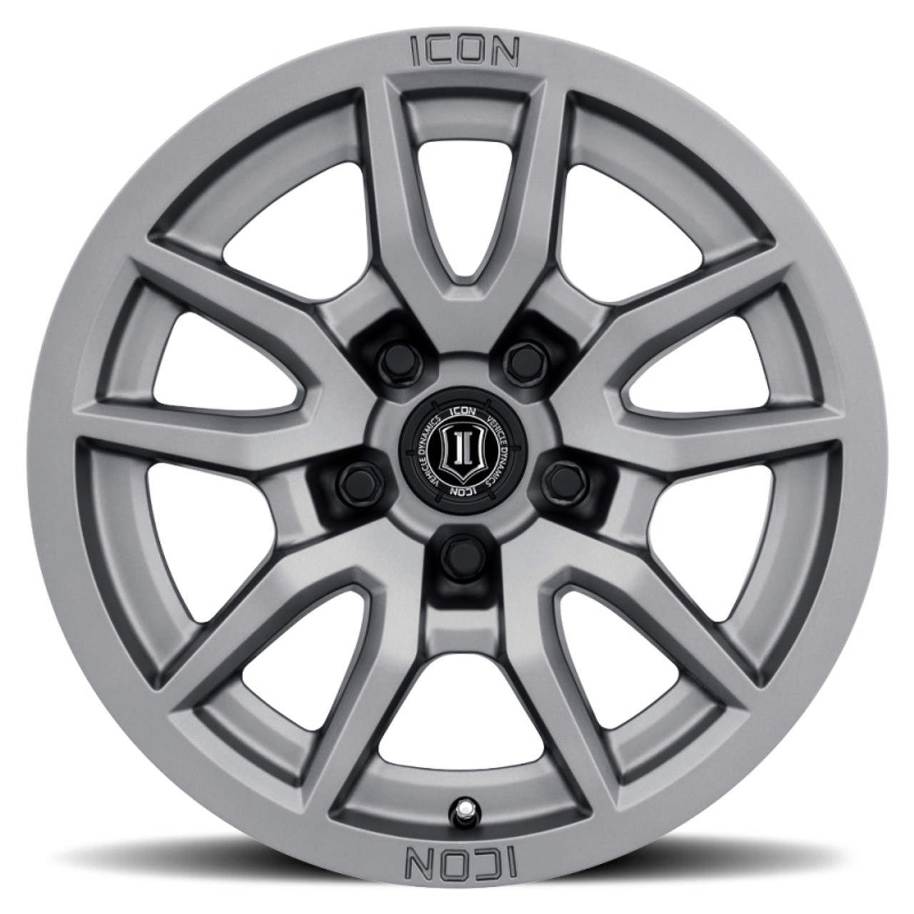 ICON Vector 5 17x8.5 5x150 25mm Offset 5.75in BS 110.1mm Bore Titanium Wheel - 2617855557TT