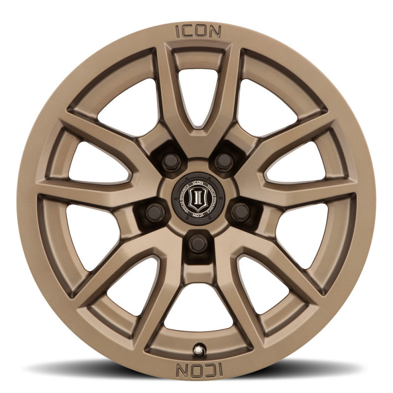 ICON Vector 5 17x8.5 5x5 -6mm Offset 4.5in BS 71.5mm Bore Bronze Wheel - 2617857345BR