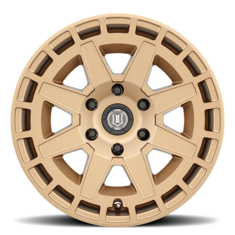 ICON Compass 17x8.5 6x135 6mm Offset 5in BS Satin Brass Wheel - 3217856350BS