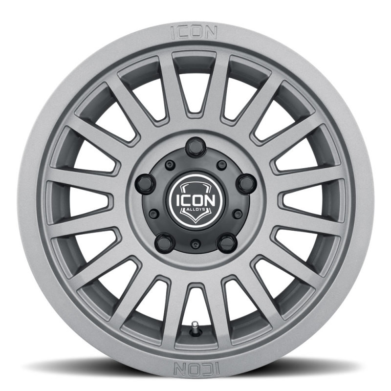 ICON Recon SLX 18x9 5x5 BP -12mm Offset 4.5in BS 71.5mm Hub Bore Charcoal Wheel - 3618907345CH