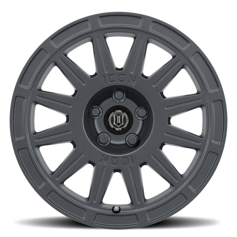 ICON Ricochet 15x7 5x100 15mm Offset 4.6in BS 56.1mm Bore Satin Black Wheel - 7015705046SB